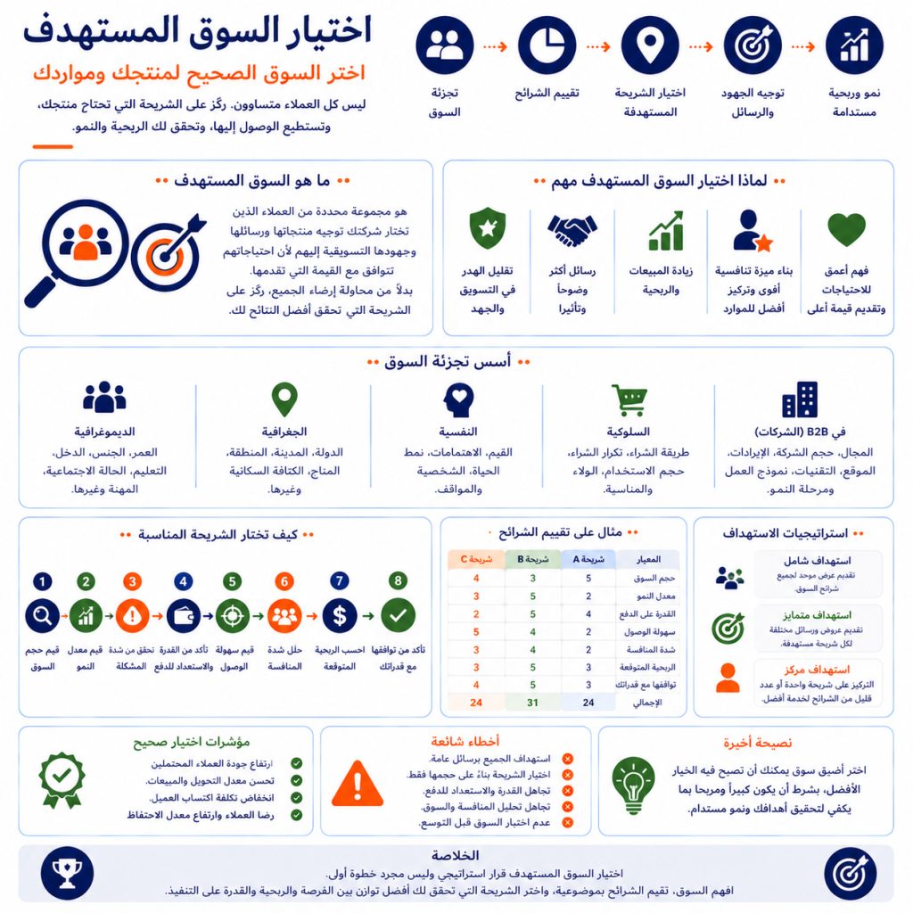 اختيار السوق المستهدف