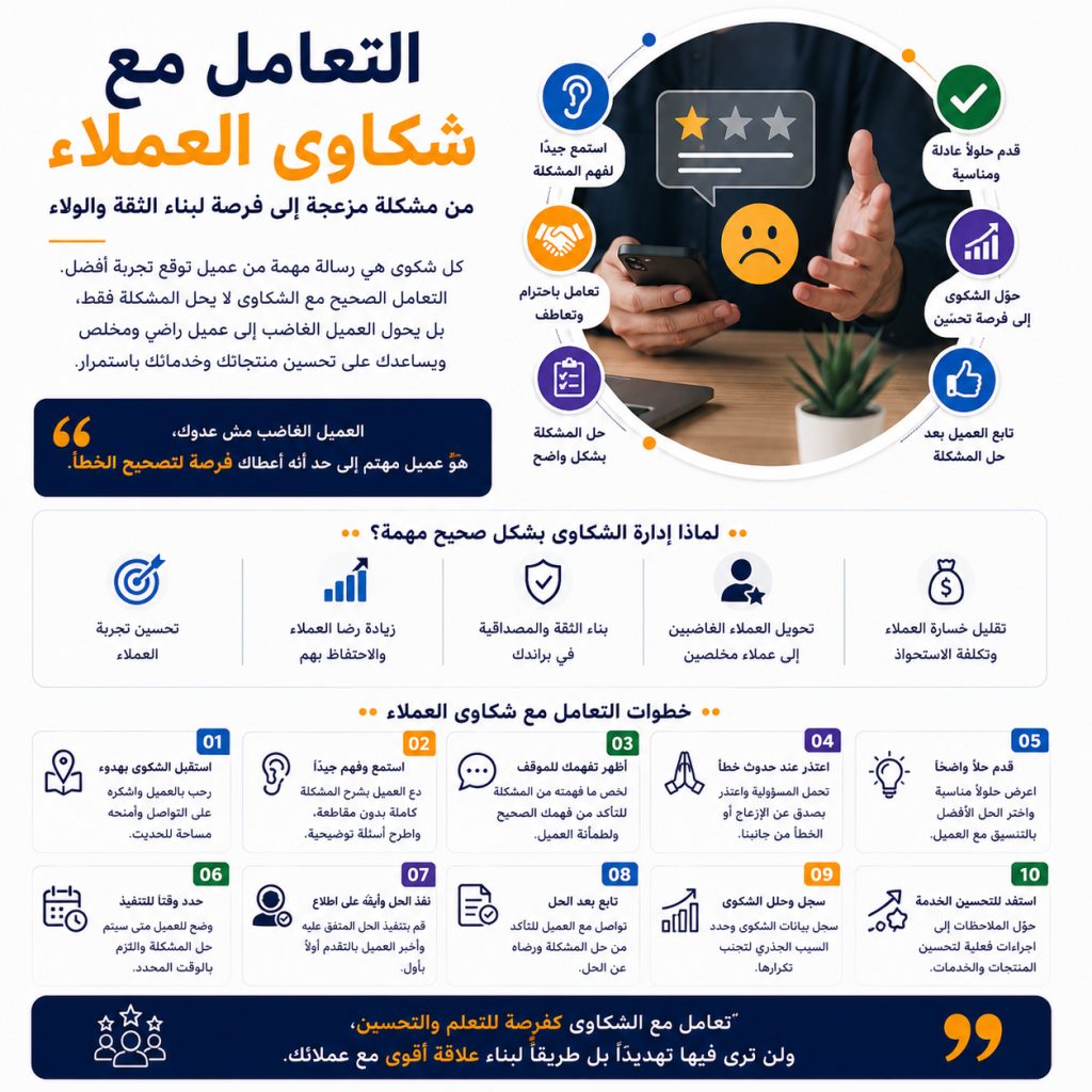 التعامل مع شكاوى العملاء