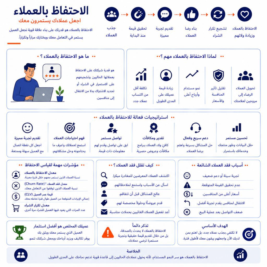 الاحتفاظ بالعملاء