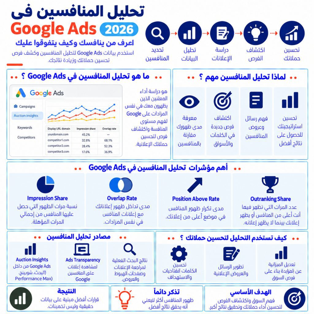 تحليل المنافسين في Google Ads 2026