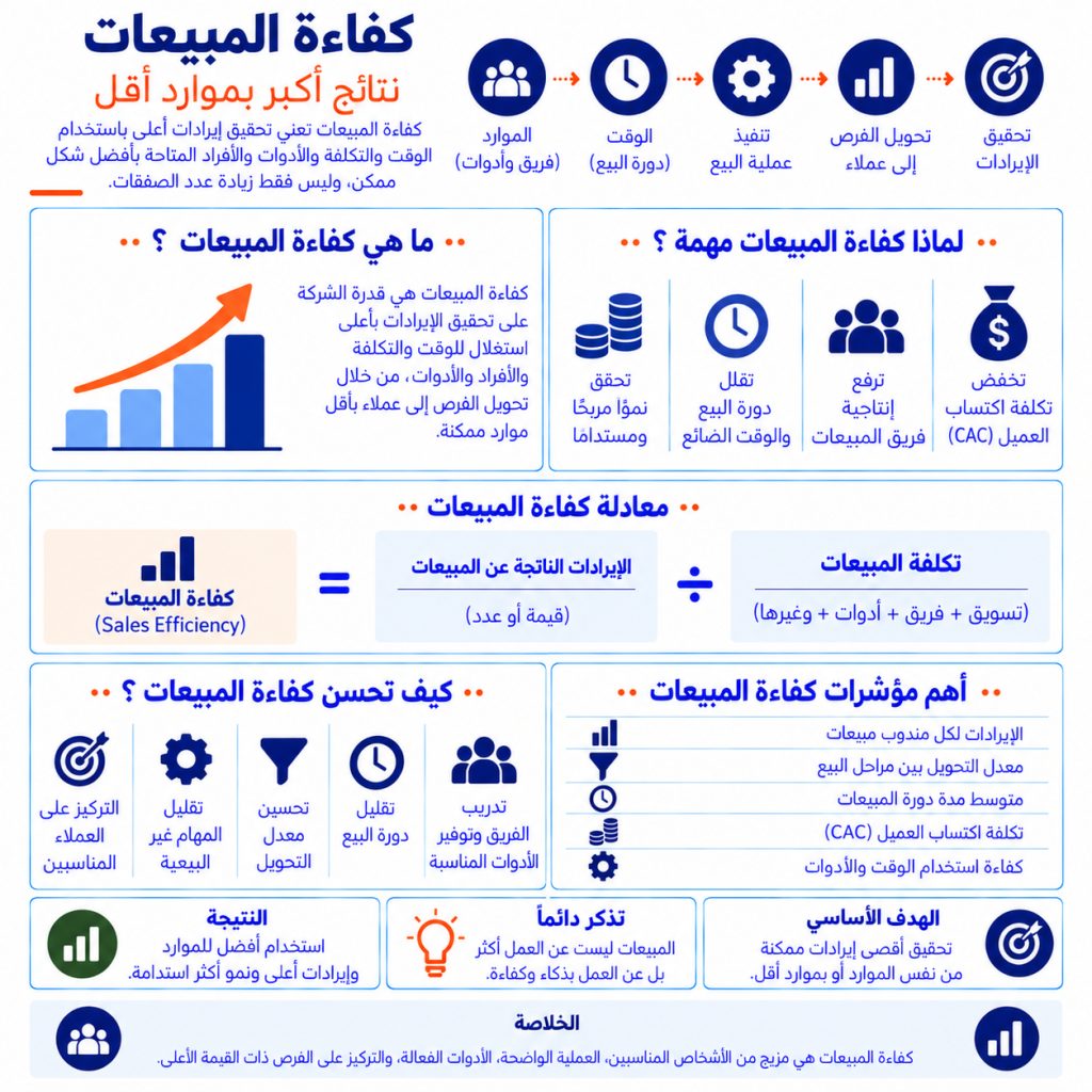 كفاءة المبيعات Sales Efficiency