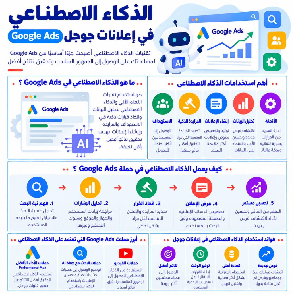 الذكاء الاصطناعي في إعلانات جوجل