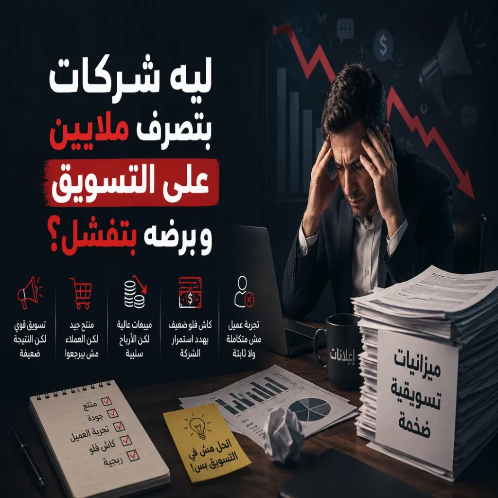 ليه شركات بتصرف ملايين على التسويق وبتفشل؟