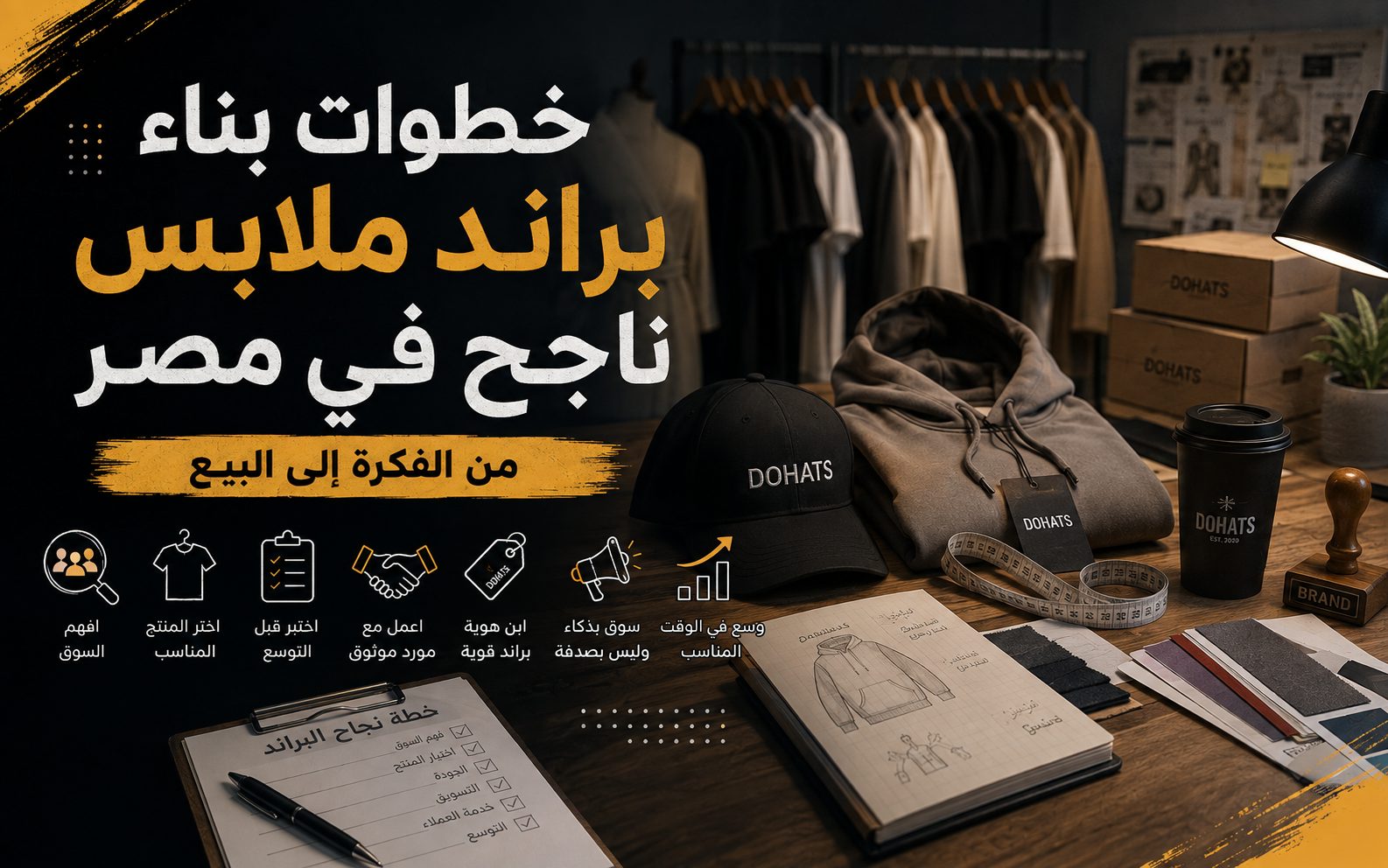 خطوات بناء براند ملابس ناجح في مصر