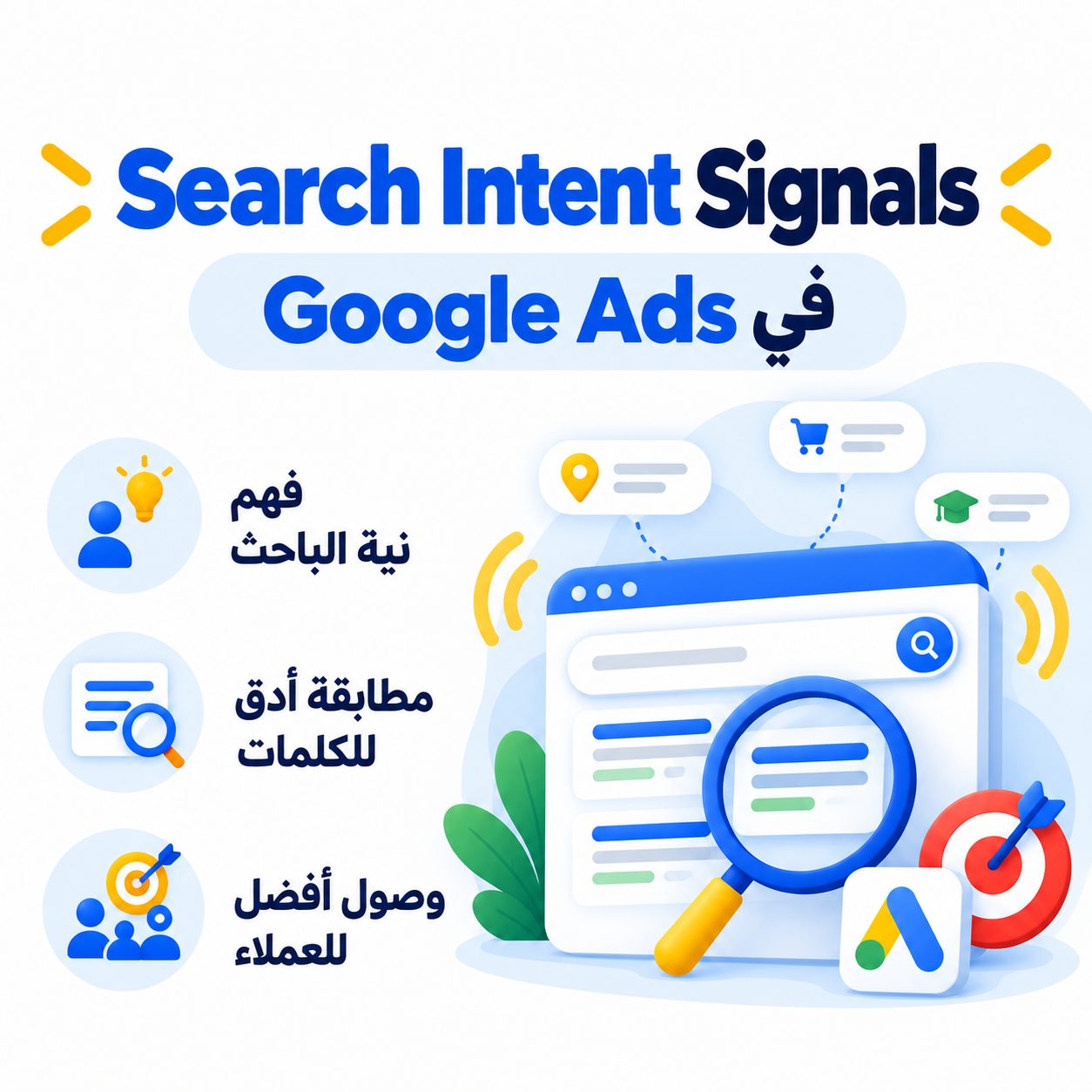 Search Intent Signals في Google Ads